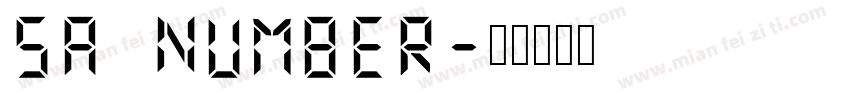 sa number字体转换